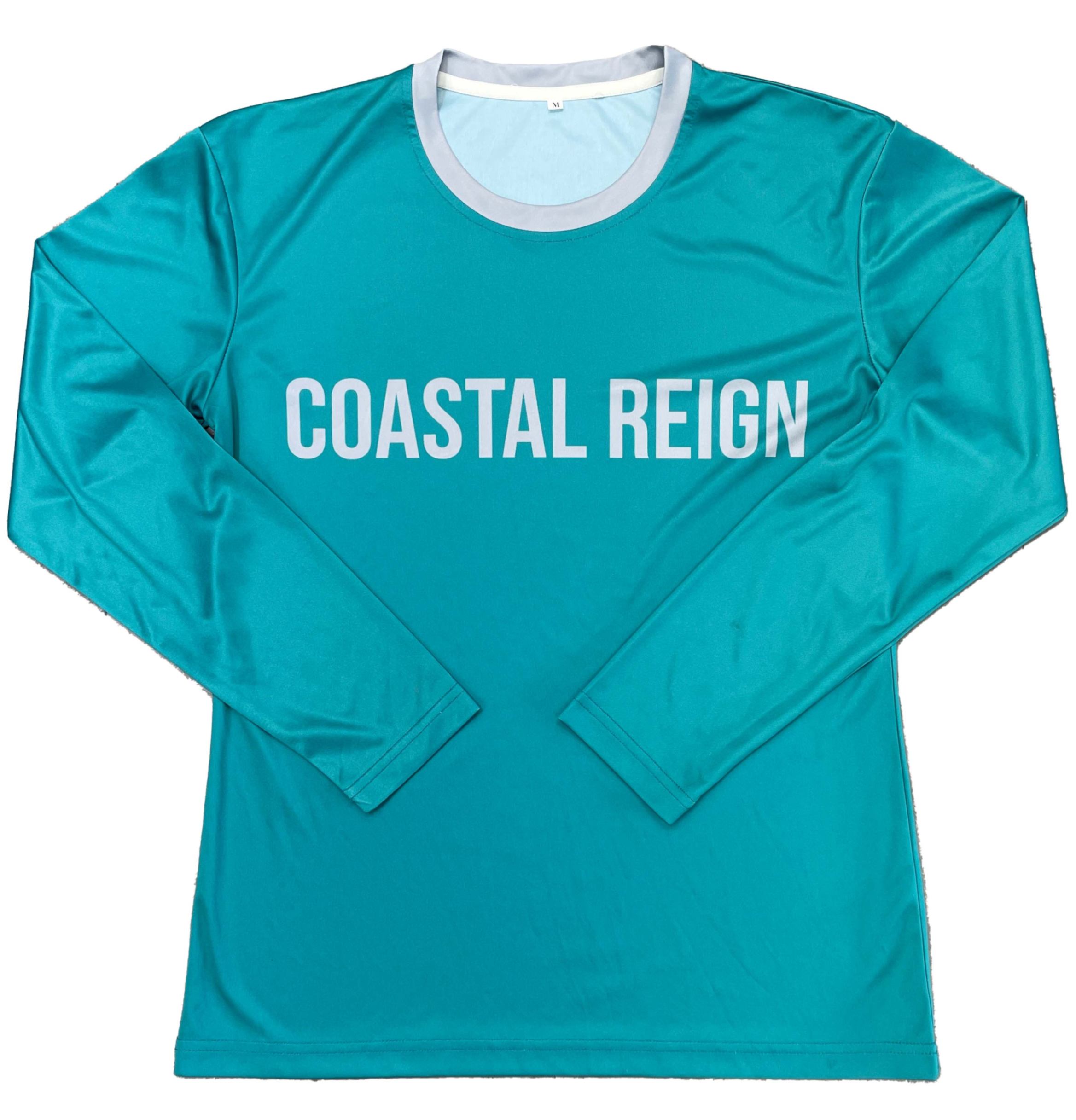 Custom Womens Sublimated Long Sleeve Jersey Coastal Reign 7674